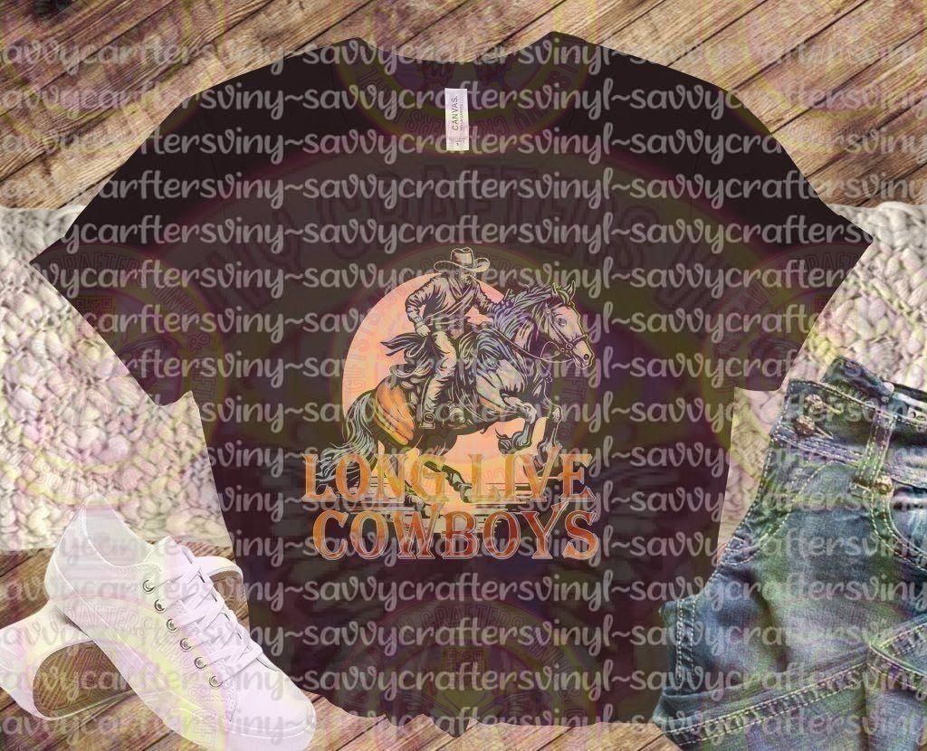 Long Live Cowboys Black - Savvy Crafters Vinyl & Gifts