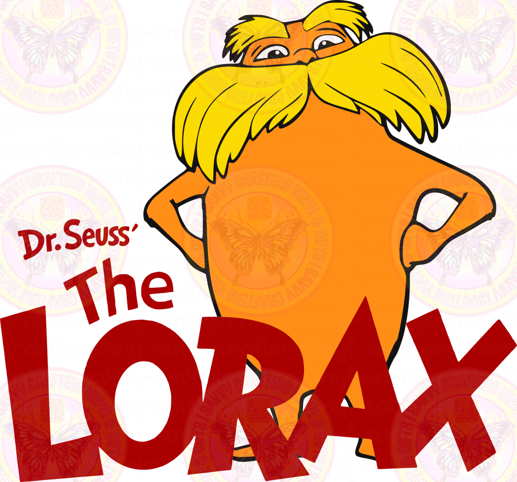 Lorax Reads Seuss Inspired - Savvy Crafters Vinyl & Gifts