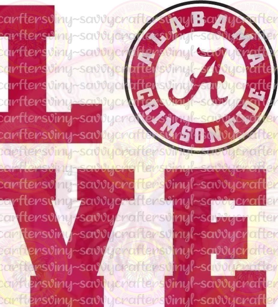 LOVE Alabama - Savvy Crafters Vinyl & Gifts