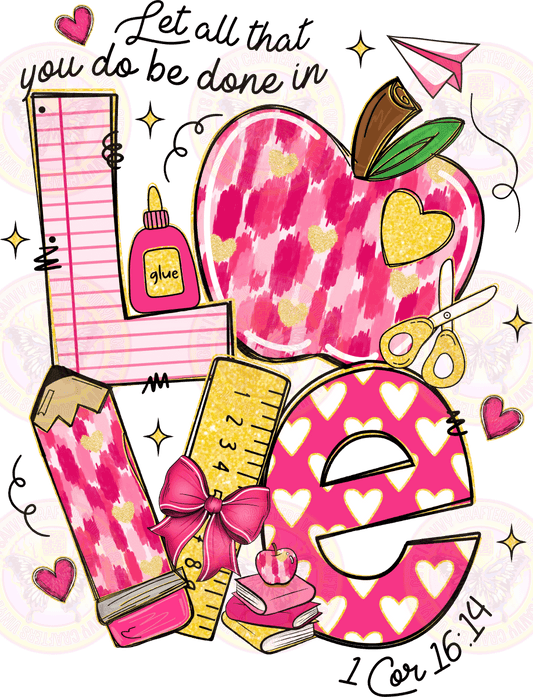 LOVE Let it be Done - Savvy Crafters Vinyl & Gifts