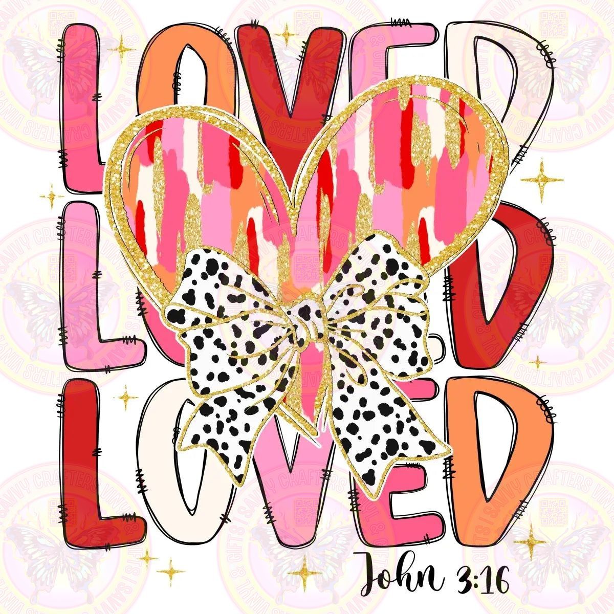 LOVED Repeat John 3:16 - Savvy Crafters Vinyl & Gifts
