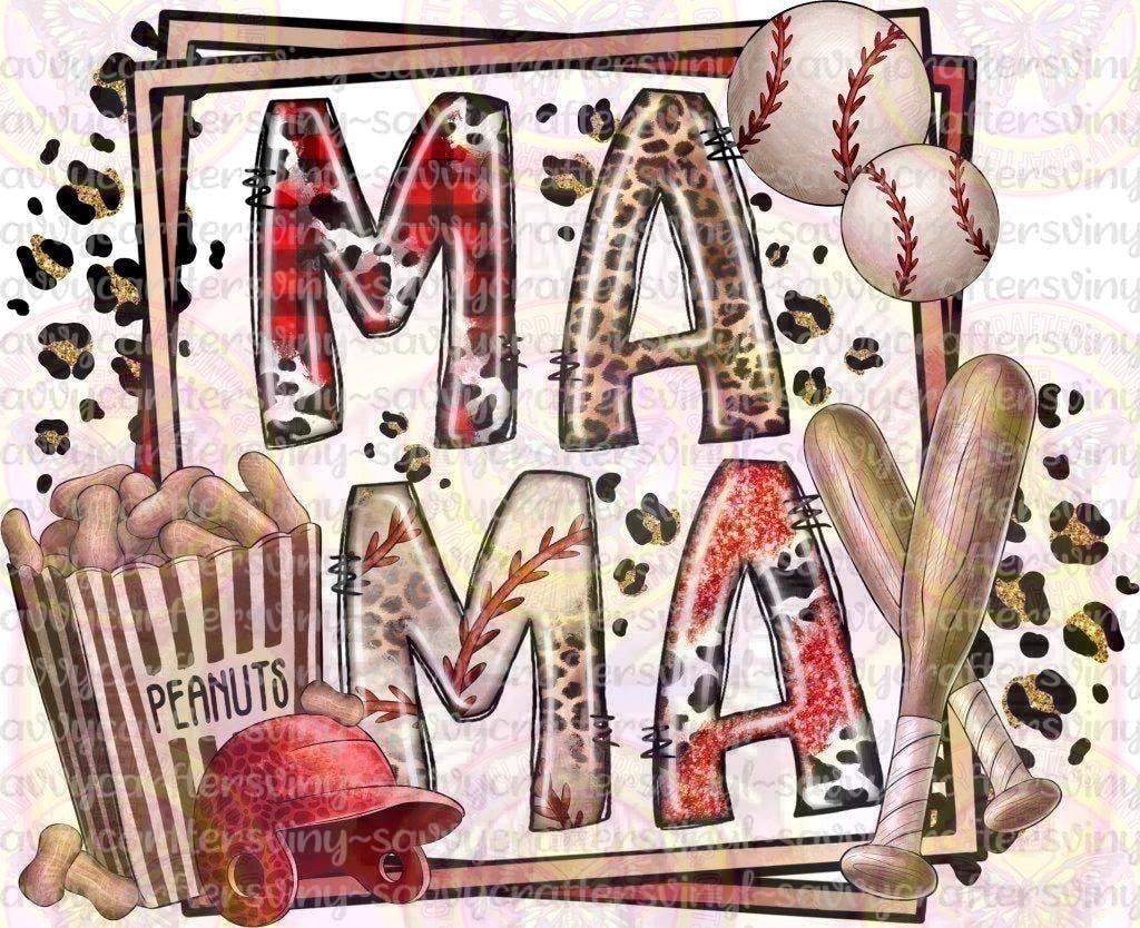 MAMA frame baseball - Savvy Crafters Vinyl & Gifts