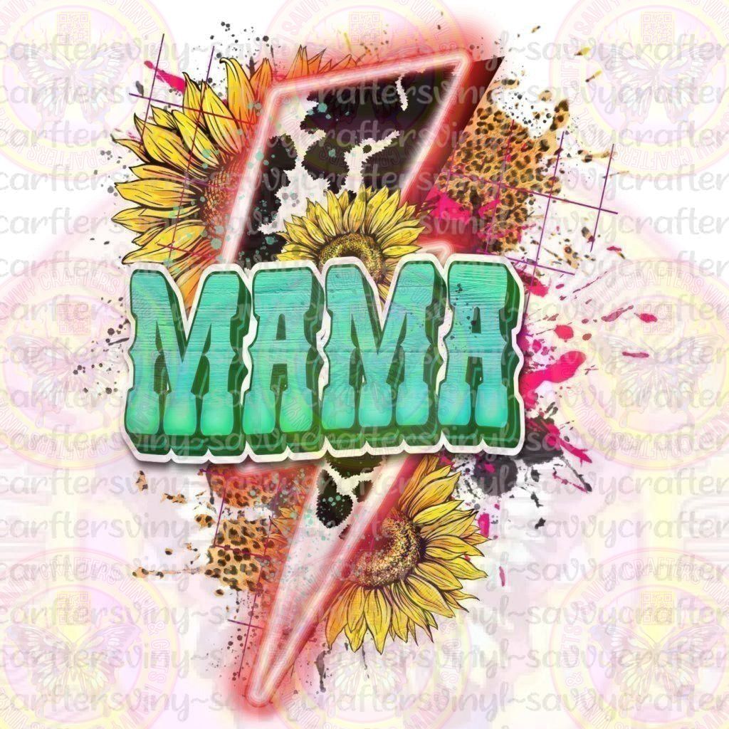 MAMA Lightning Bolt Country Girl Splatter - Savvy Crafters Vinyl & Gifts