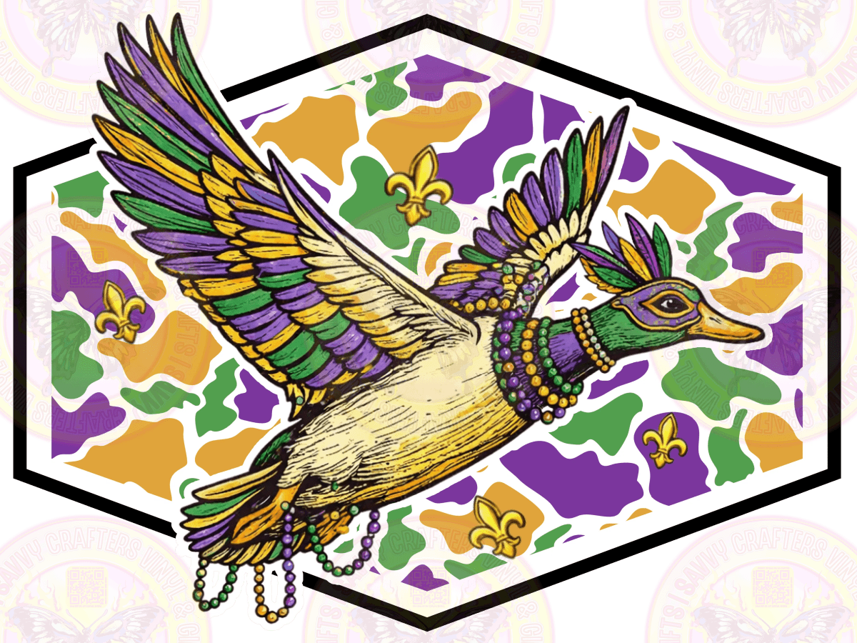 Mardi Gras Duck - Savvy Crafters Vinyl & Gifts
