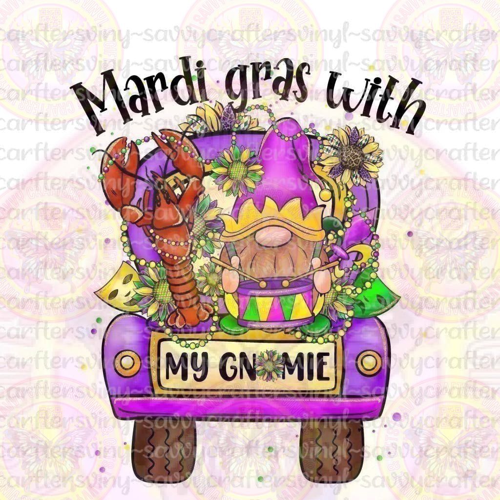 Mardi Gras with my Gnomies Truck - Savvy Crafters Vinyl & Gifts
