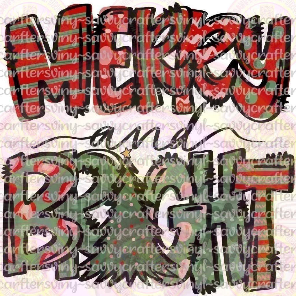 Merry and Bright - Savvy Crafters Vinyl & Gifts