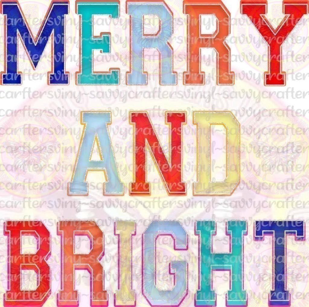 Merry and Bright Trendy Prep - Savvy Crafters Vinyl & Gifts