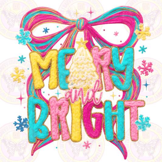 Merry & Bright Christmas Crochet Croquette - Savvy Crafters Vinyl & Gifts