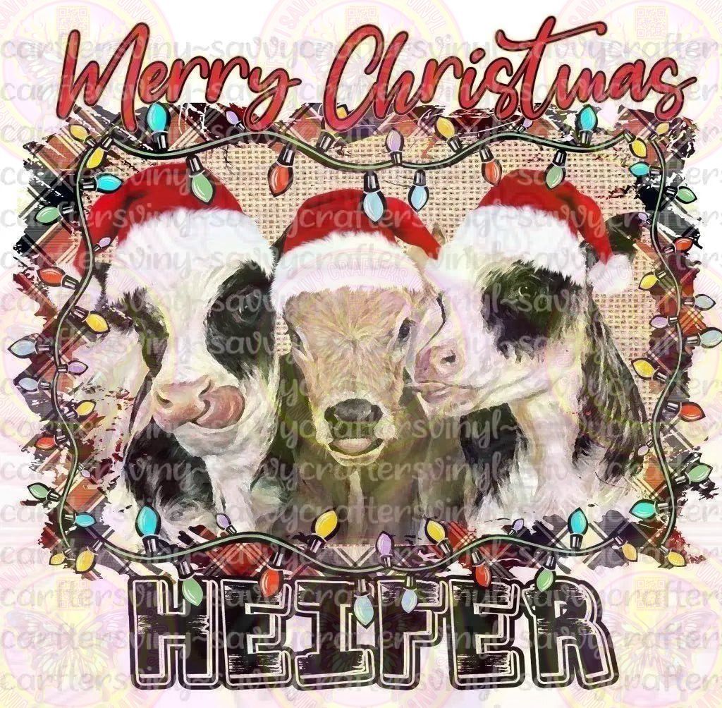 Merry Christmas Heifers - Savvy Crafters Vinyl & Gifts