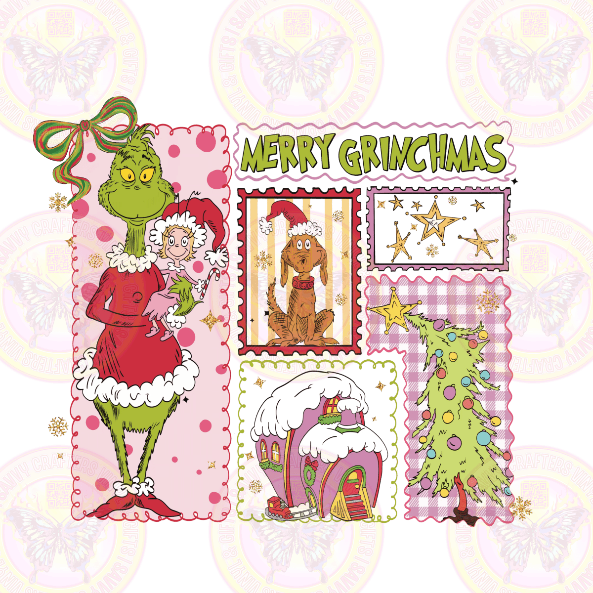 Merry Grinch Characters Village - Savvy Crafters Vinyl & Gifts