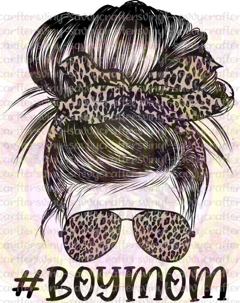 Messy Bun Boy Mom - Savvy Crafters Vinyl & Gifts
