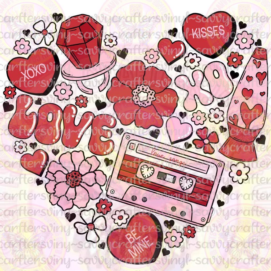 Mixture of Love Heart - Savvy Crafters Vinyl & Gifts