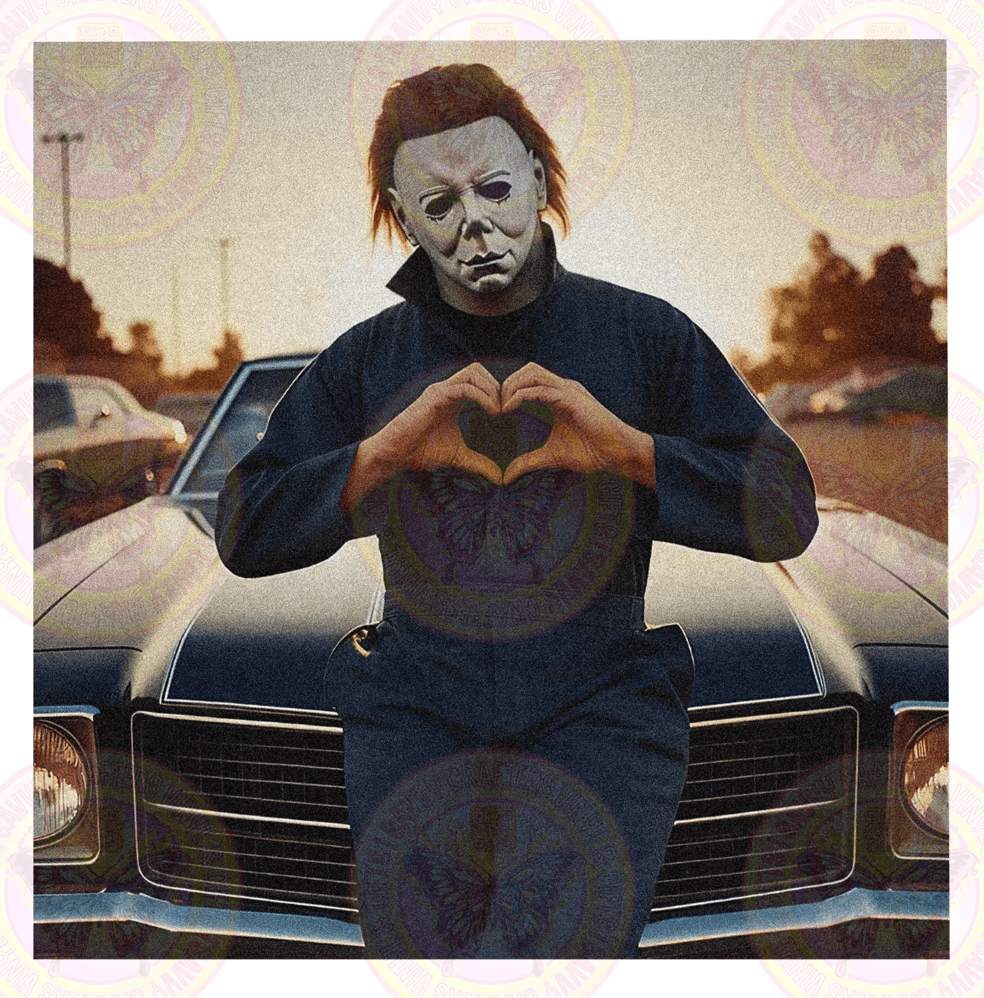 MM Nostalgic Heart Hands and Hot Rod - Savvy Crafters Vinyl & Gifts