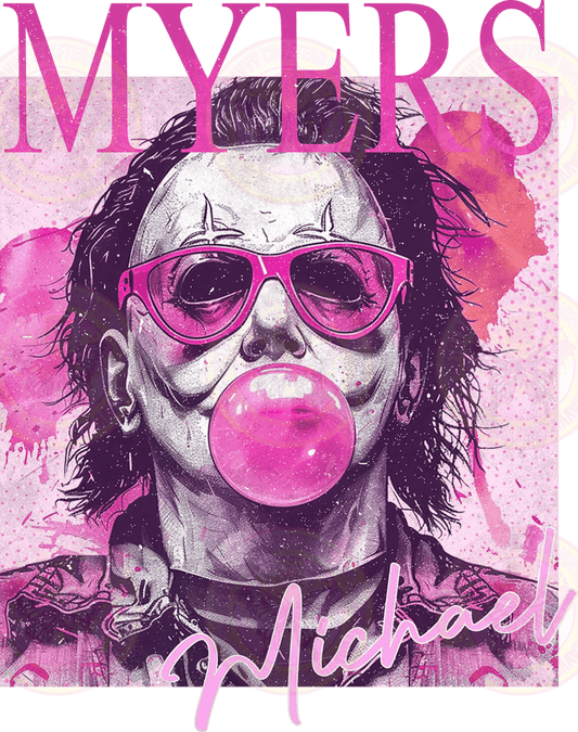 Myers Bubblegum Popping Pink Sunglasses Portrait - Savvy Crafters Vinyl & Gifts