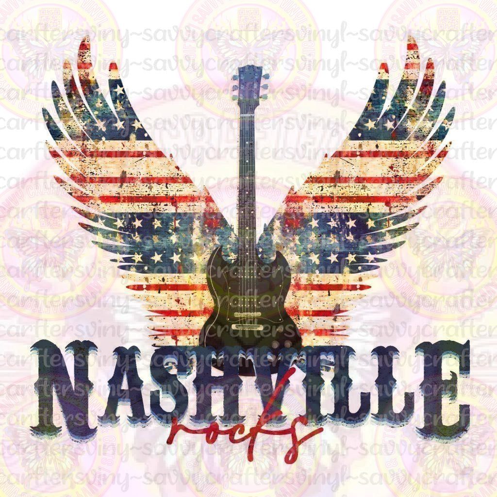 Nashville Rocks Patriotic - Savvy Crafters Vinyl & Gifts