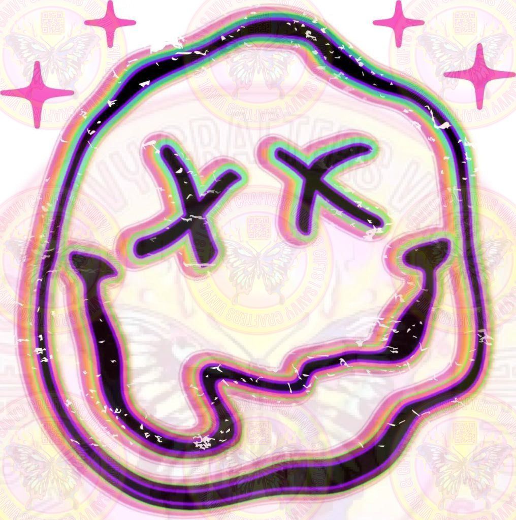 Nirvana with pocket DTF or Sublimation Transfer - Savvy Crafters Vinyl & Gifts