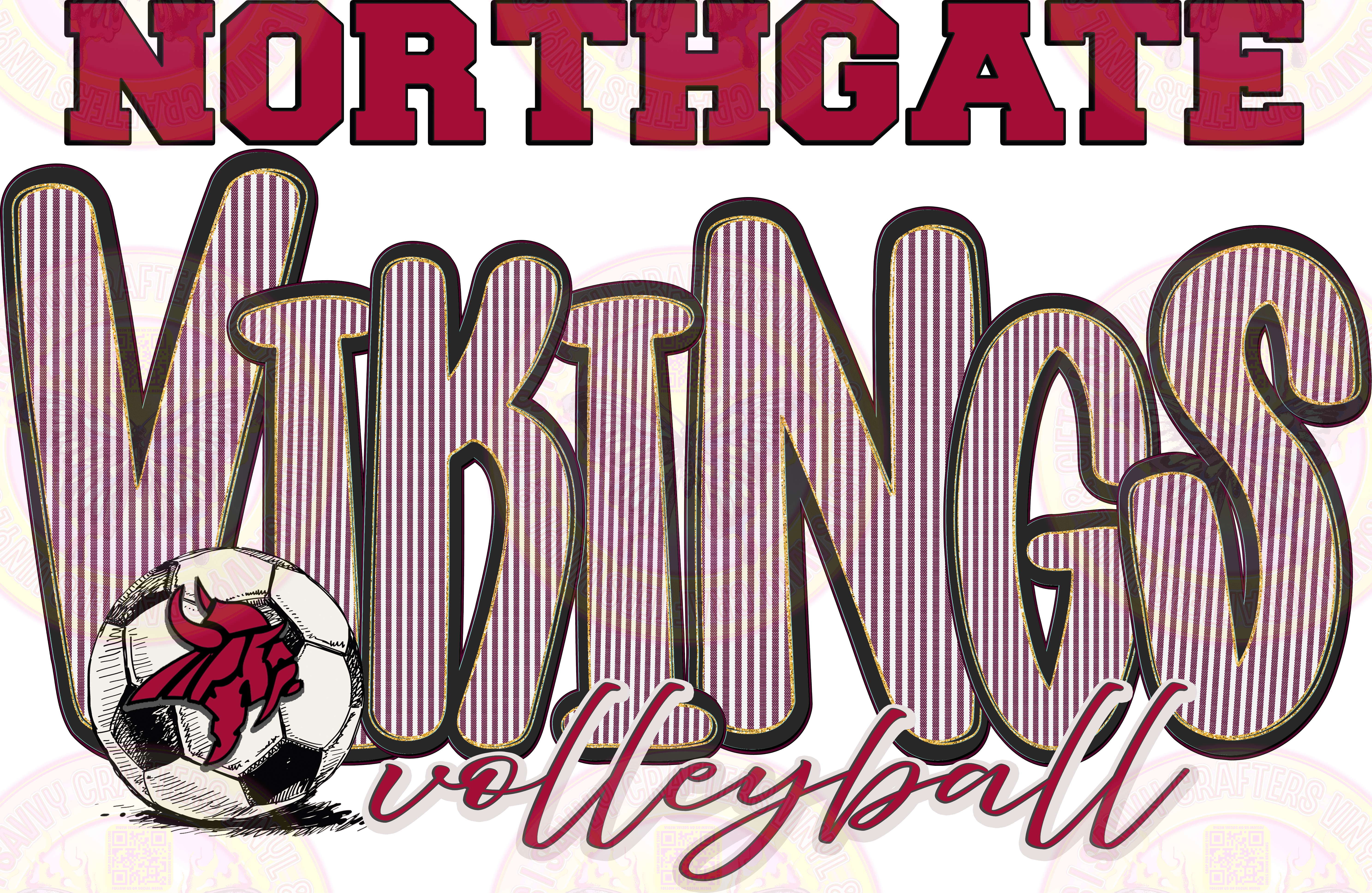 Northgate Viking Volleyball - Savvy Crafters Vinyl & Gifts