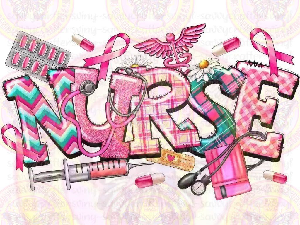 Nurse Breast Cancer Supporter - Savvy Crafters Vinyl & Gifts