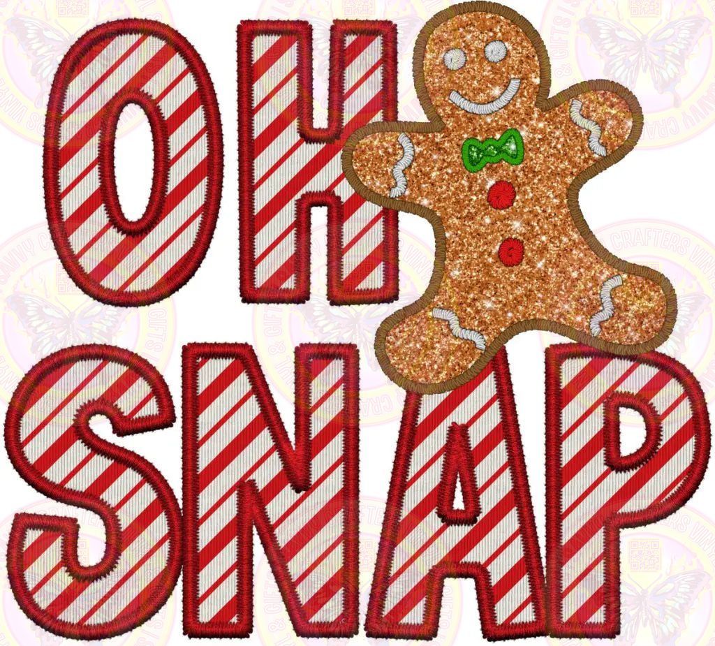 OH SNAP Gingerbread - Savvy Crafters Vinyl & Gifts