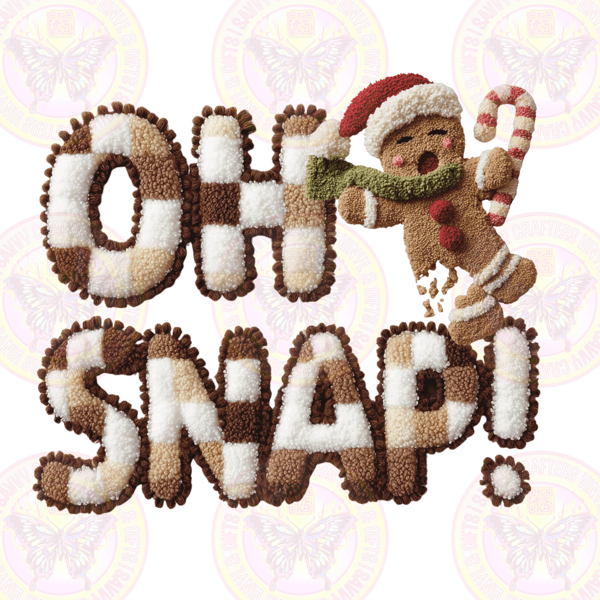 Oh Snap Gingerbread Faux Yarn - Savvy Crafters Vinyl & Gifts