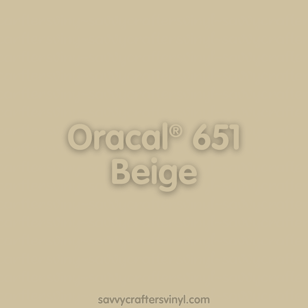 Oracal® 651 | Beige - Savvy Crafters Vinyl & Gifts