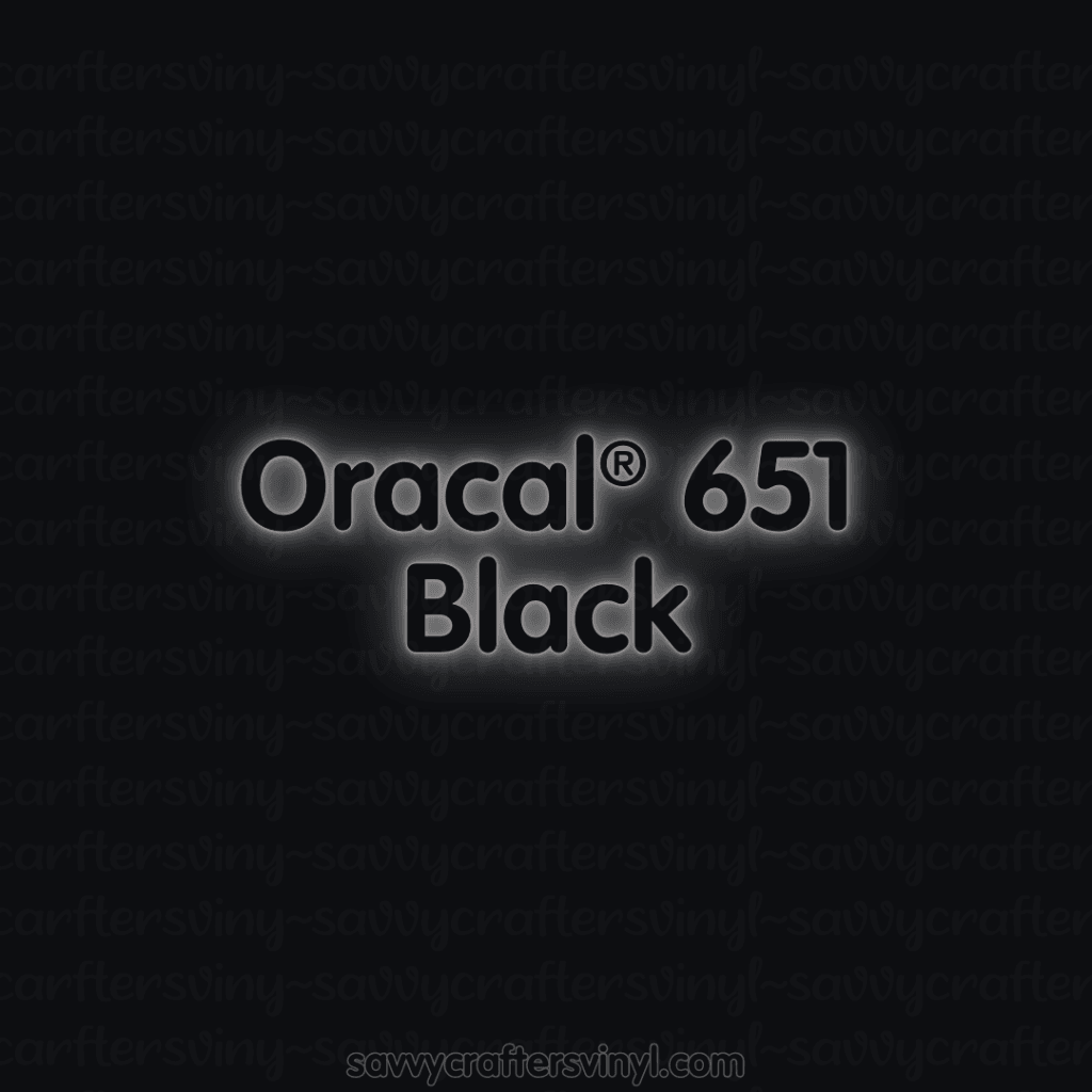 Oracal® 651 | Black - Savvy Crafters Vinyl & Gifts