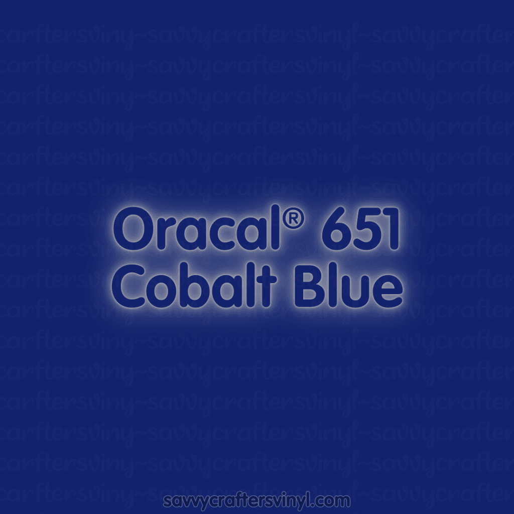 Oracal® 651 | Cobalt Blue - Savvy Crafters Vinyl & Gifts