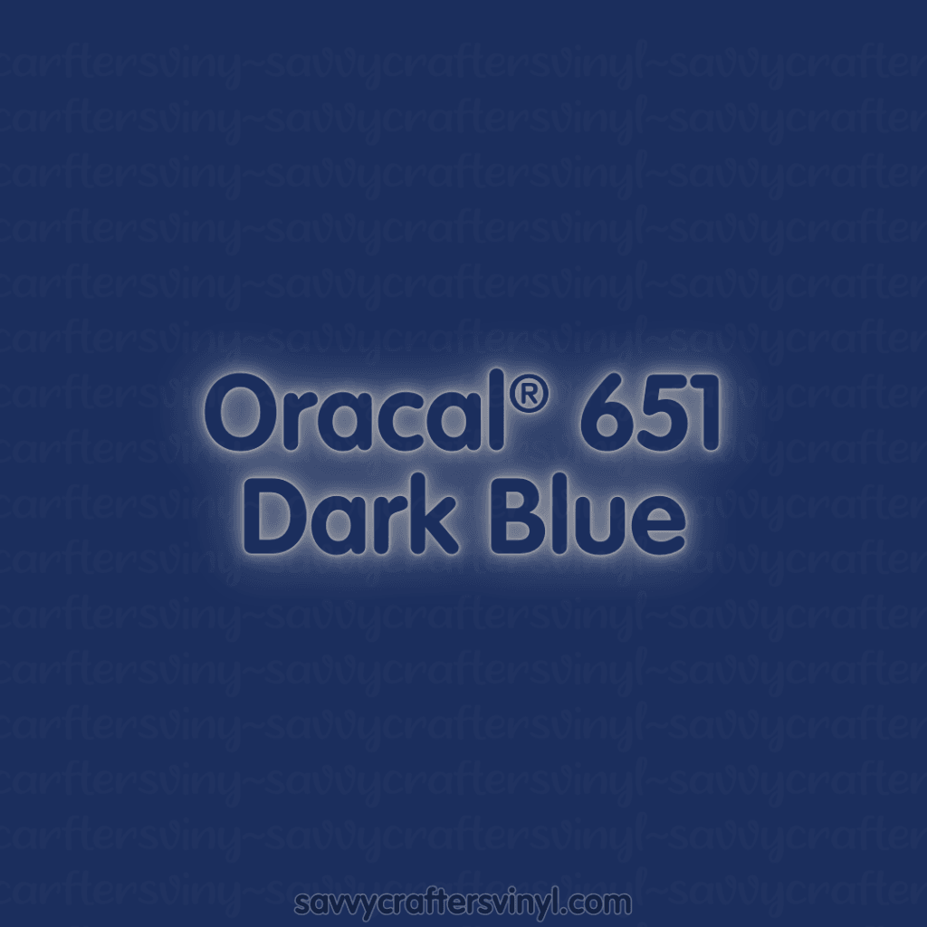Oracal® 651 | Dark Blue - Savvy Crafters Vinyl & Gifts
