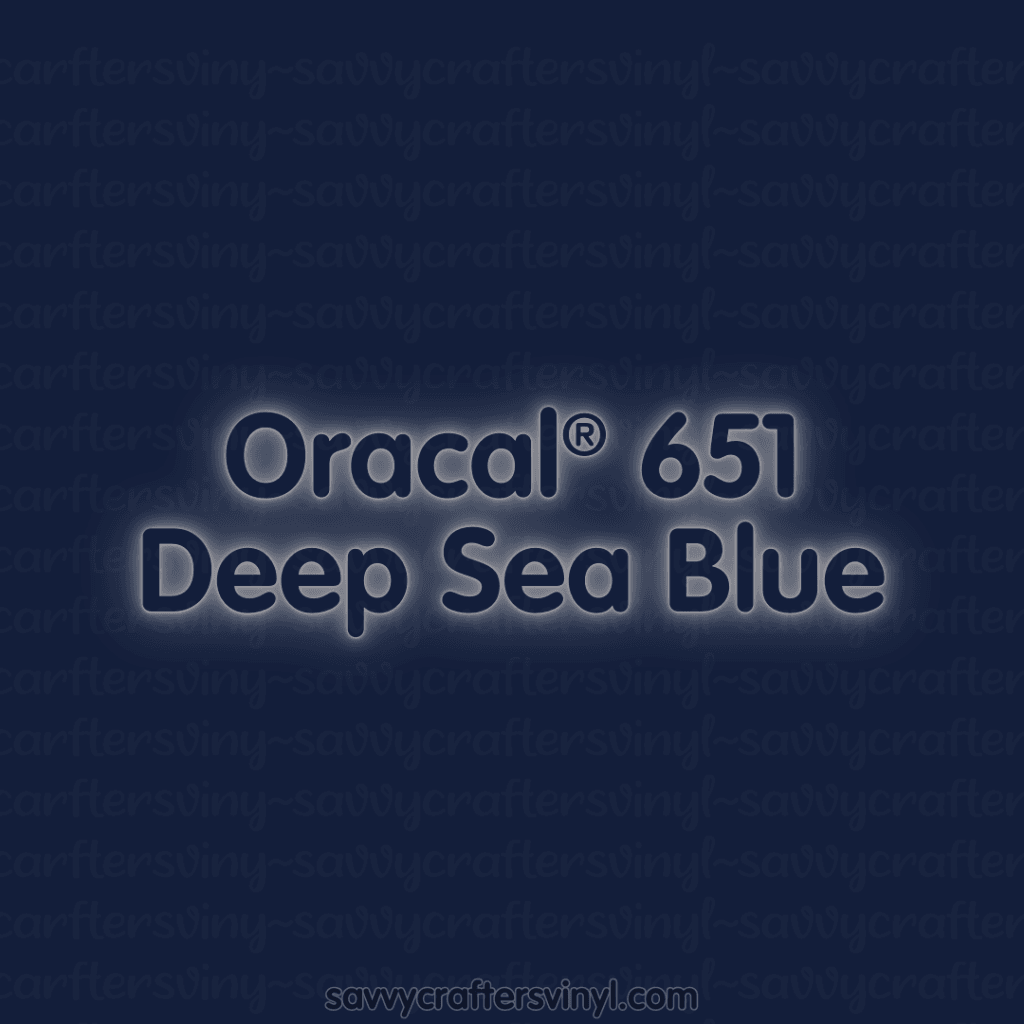 Oracal® 651 | Deep Sea Blue - Savvy Crafters Vinyl & Gifts