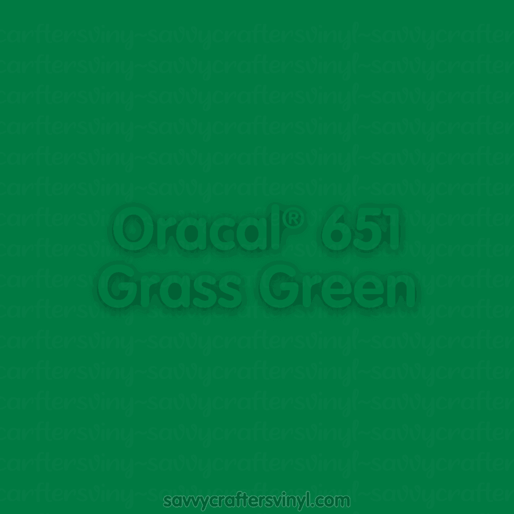 Oracal® 651 | Grass Green - Savvy Crafters Vinyl & Gifts