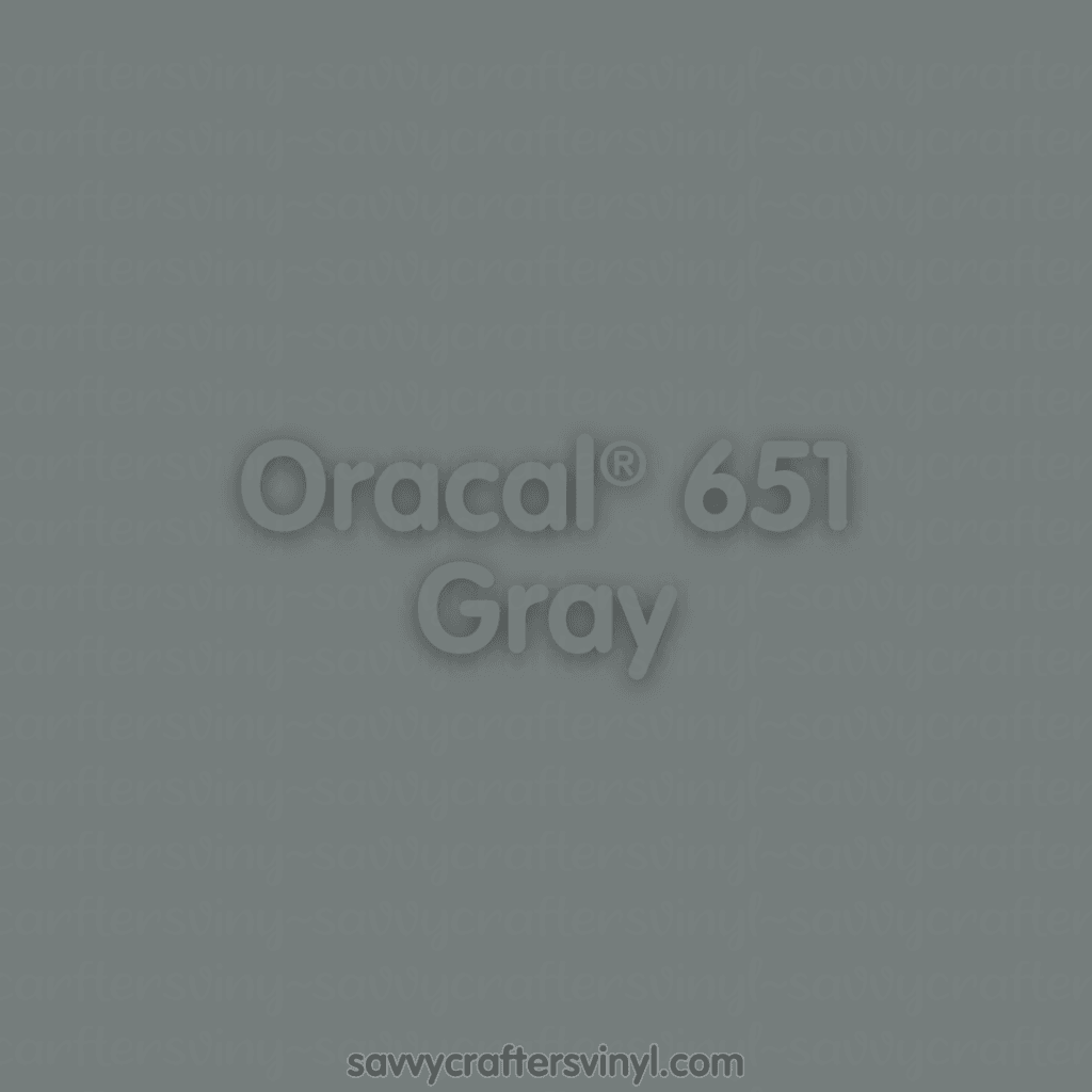 Oracal® 651 | Gray - Savvy Crafters Vinyl & Gifts