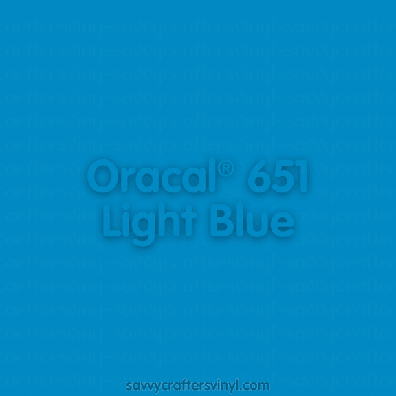 Oracal® 651 | Light Blue – Savvy Crafters Vinyl & Gifts