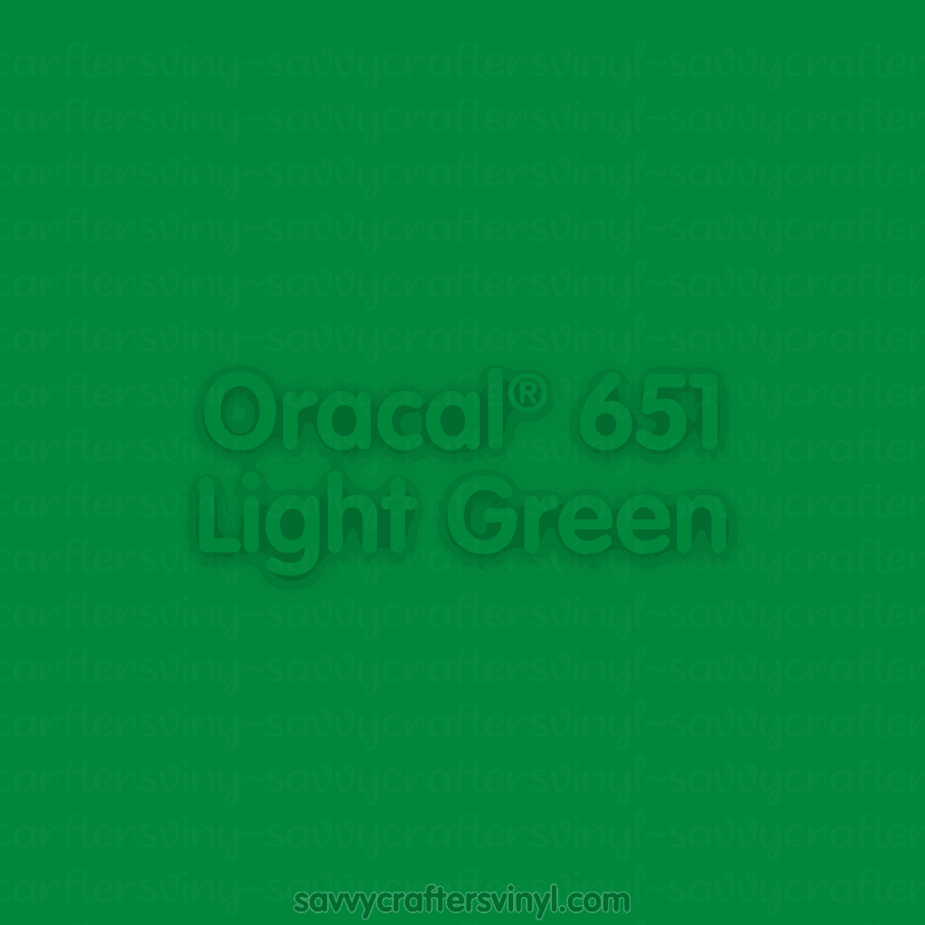Oracal® 651 | Light Green - Savvy Crafters Vinyl & Gifts