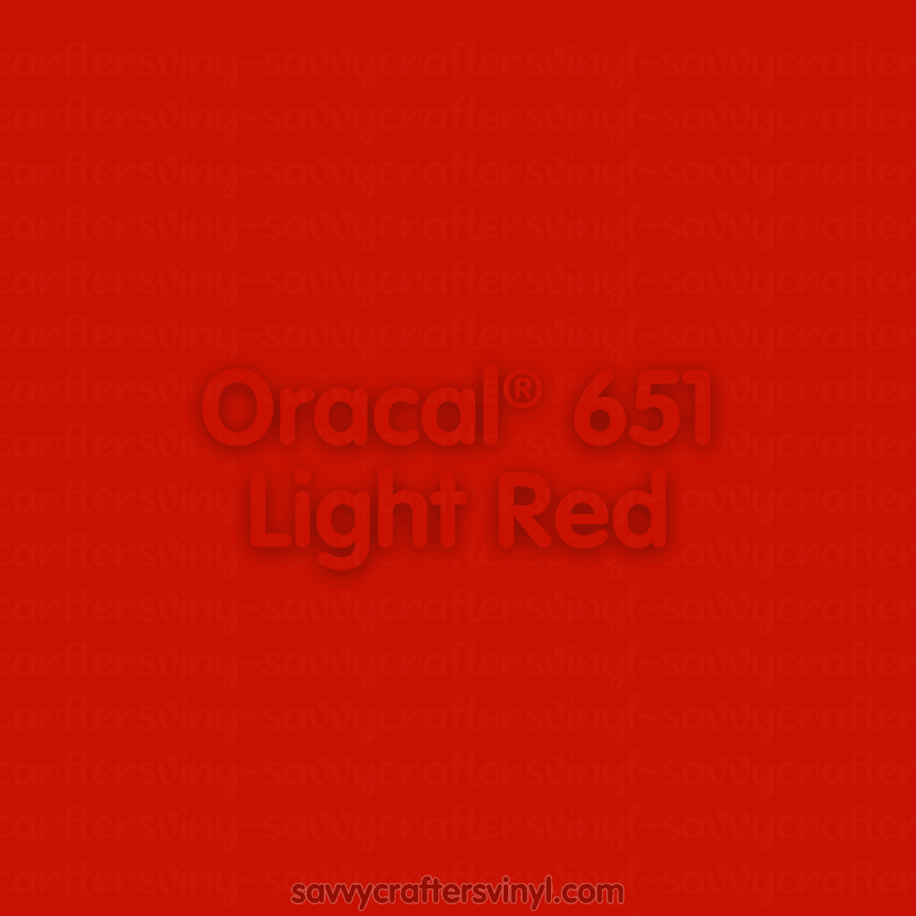Oracal® 651 | Light Red - Savvy Crafters Vinyl & Gifts