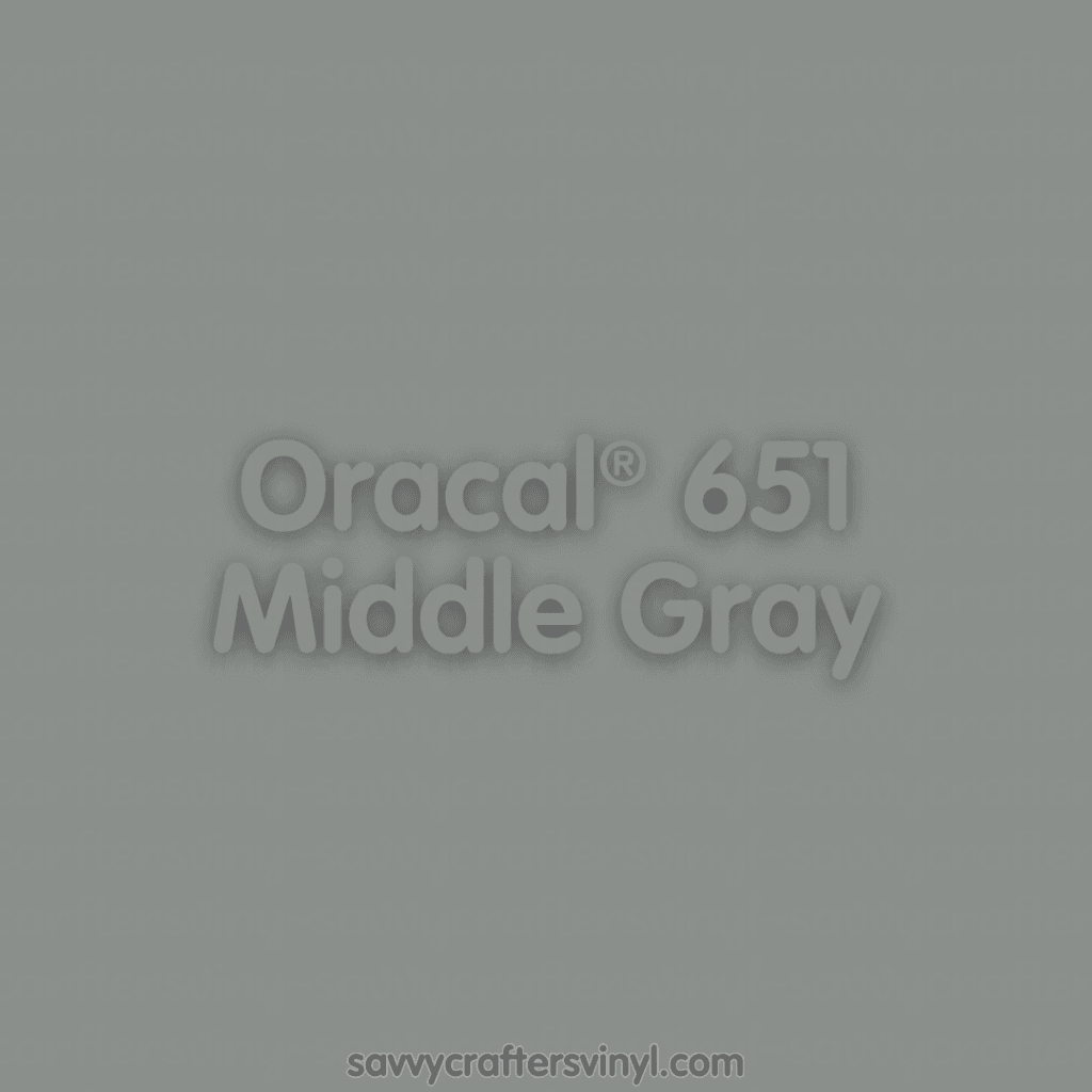 Oracal® 651 | Middle Gray - Savvy Crafters Vinyl & Gifts