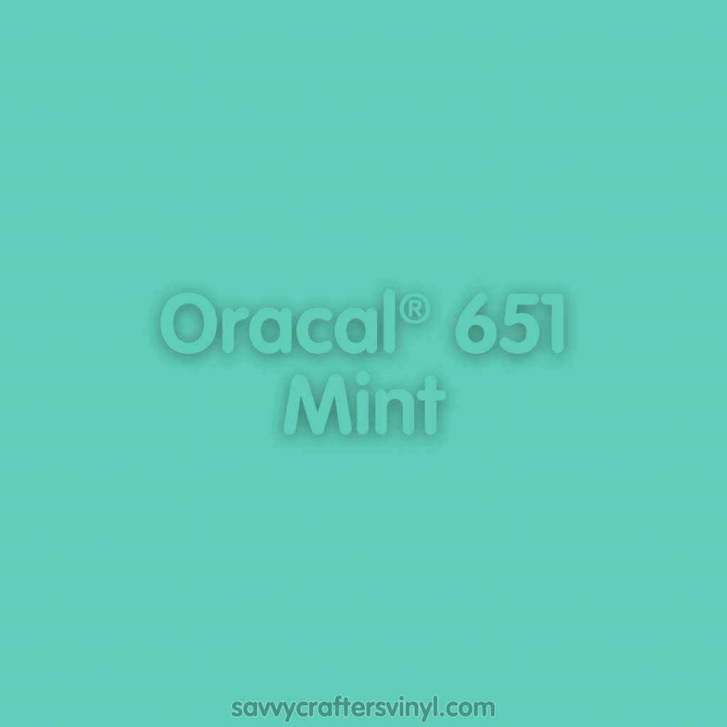 Oracal® 651 | Mint - Savvy Crafters Vinyl & Gifts