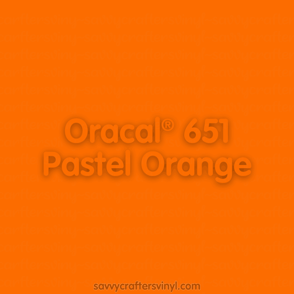 Oracal® 651 | Pastel Orange - Savvy Crafters Vinyl & Gifts
