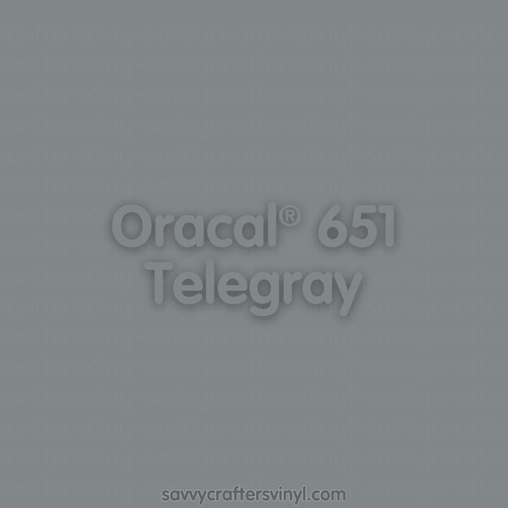 Oracal® 651 | Telegray - Savvy Crafters Vinyl & Gifts