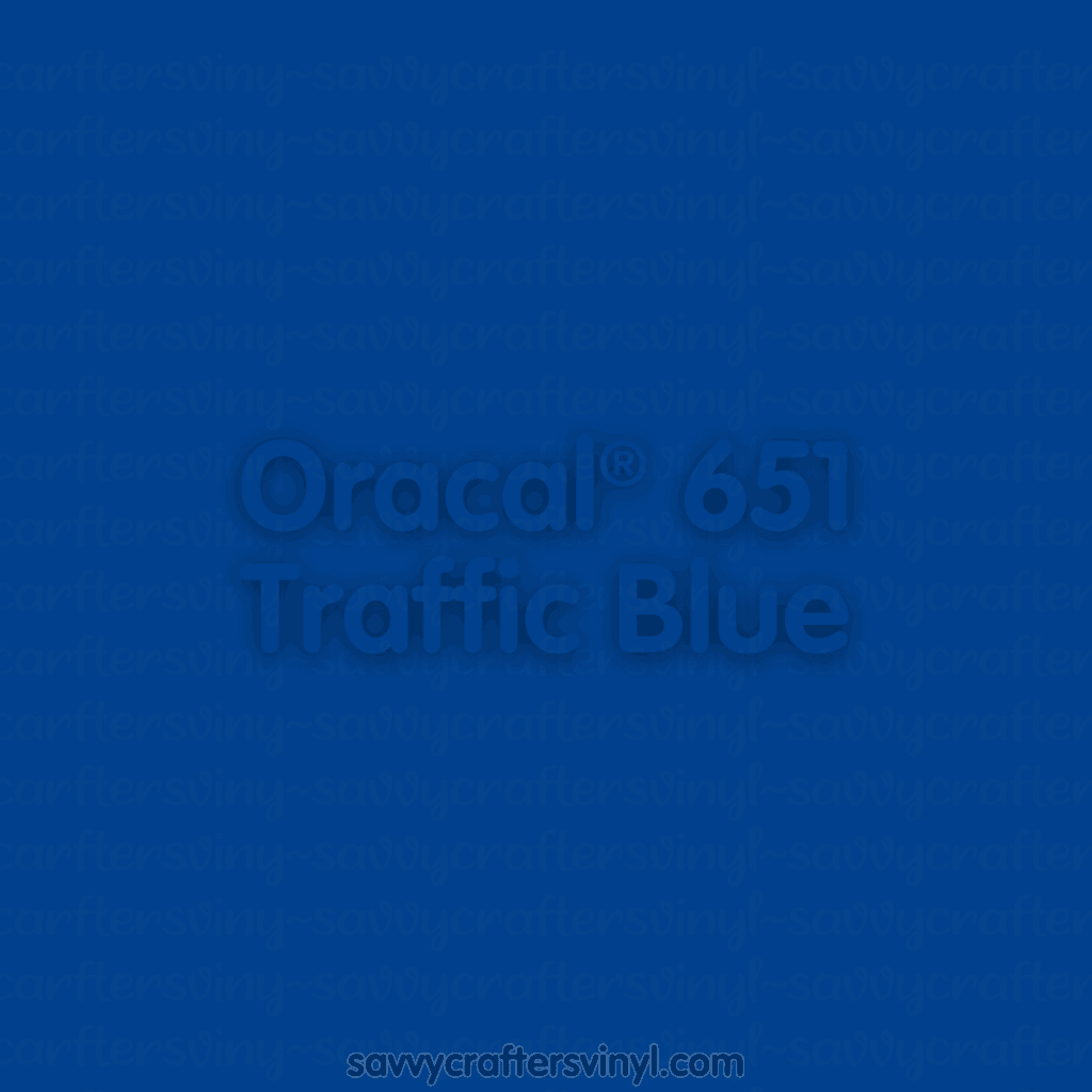 Oracal® 651 | Traffic Blue - Savvy Crafters Vinyl & Gifts