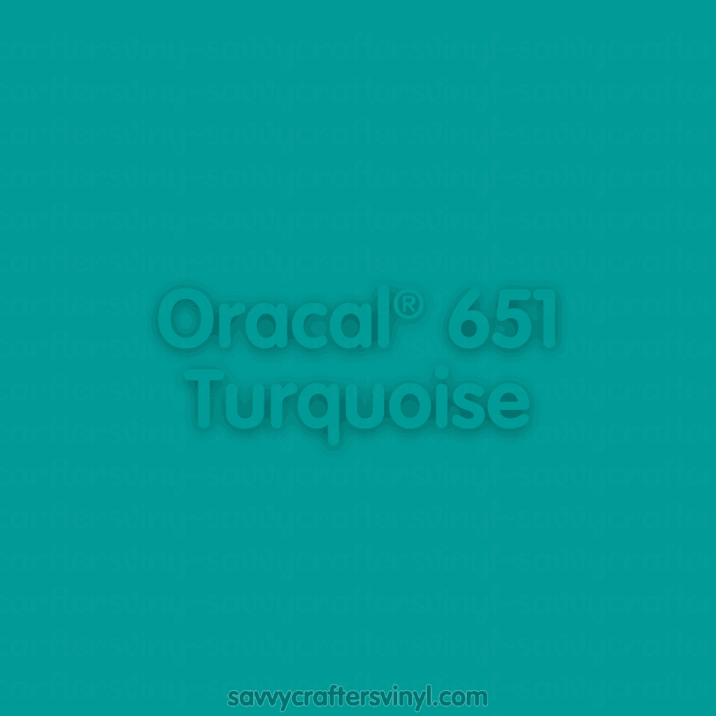 Oracal® 651 | Turquoise - Savvy Crafters Vinyl & Gifts