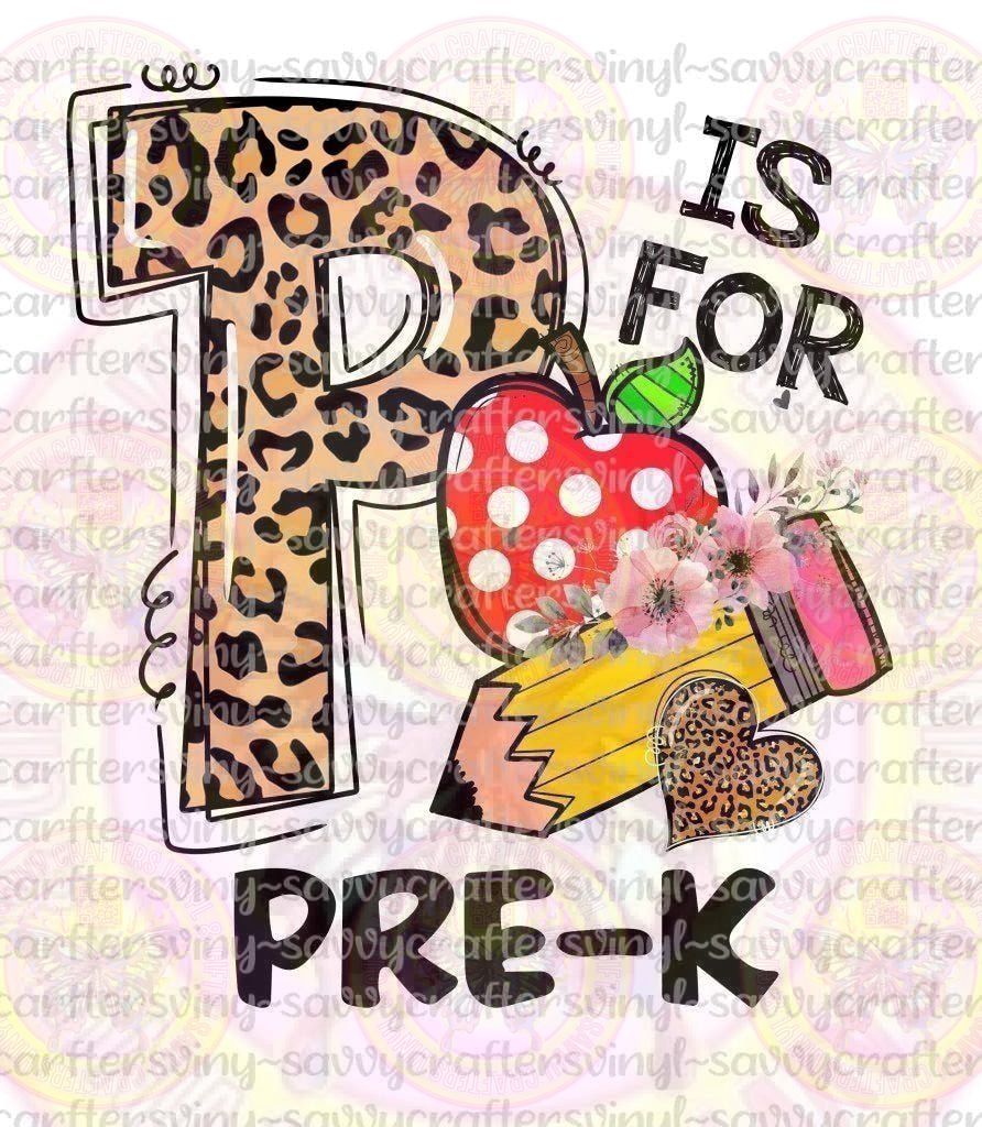 P is for Pre - K - Savvy Crafters Vinyl & Gifts