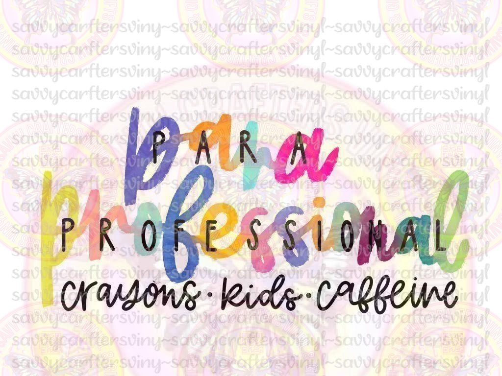Paraprofessional Painted Letters - Savvy Crafters Vinyl & Gifts