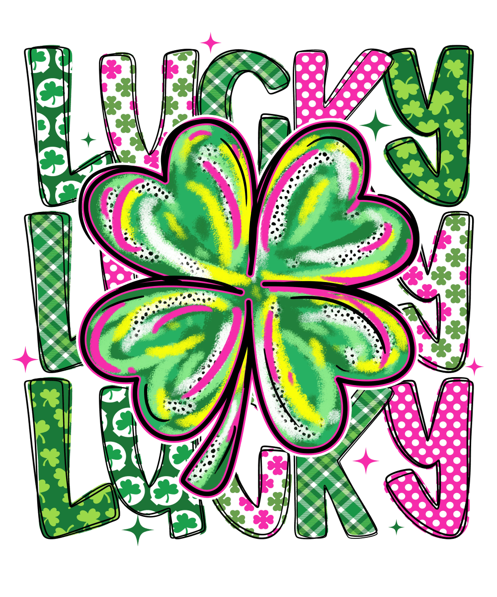 Patrick's Day Lucky Pattern - Savvy Crafters Vinyl & Gifts