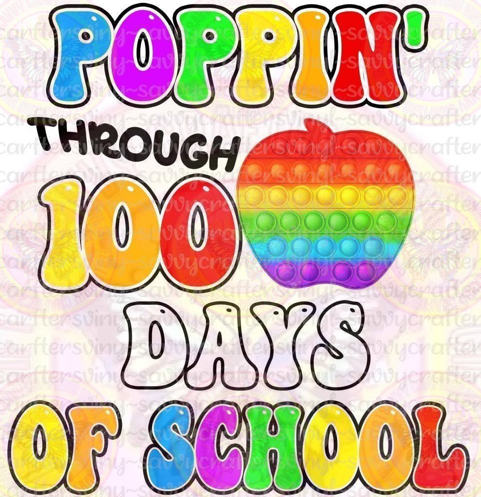Poppin through 100 Days - Savvy Crafters Vinyl & Gifts