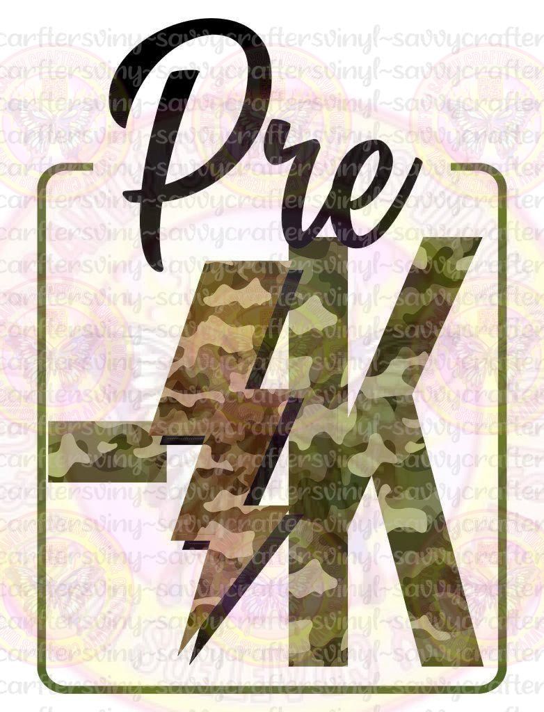 PreK Camo - Savvy Crafters Vinyl & Gifts