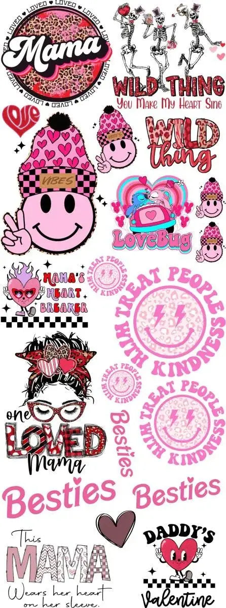 Premade Mama Valentine Gang Sheet - Savvy Crafters Vinyl & Gifts