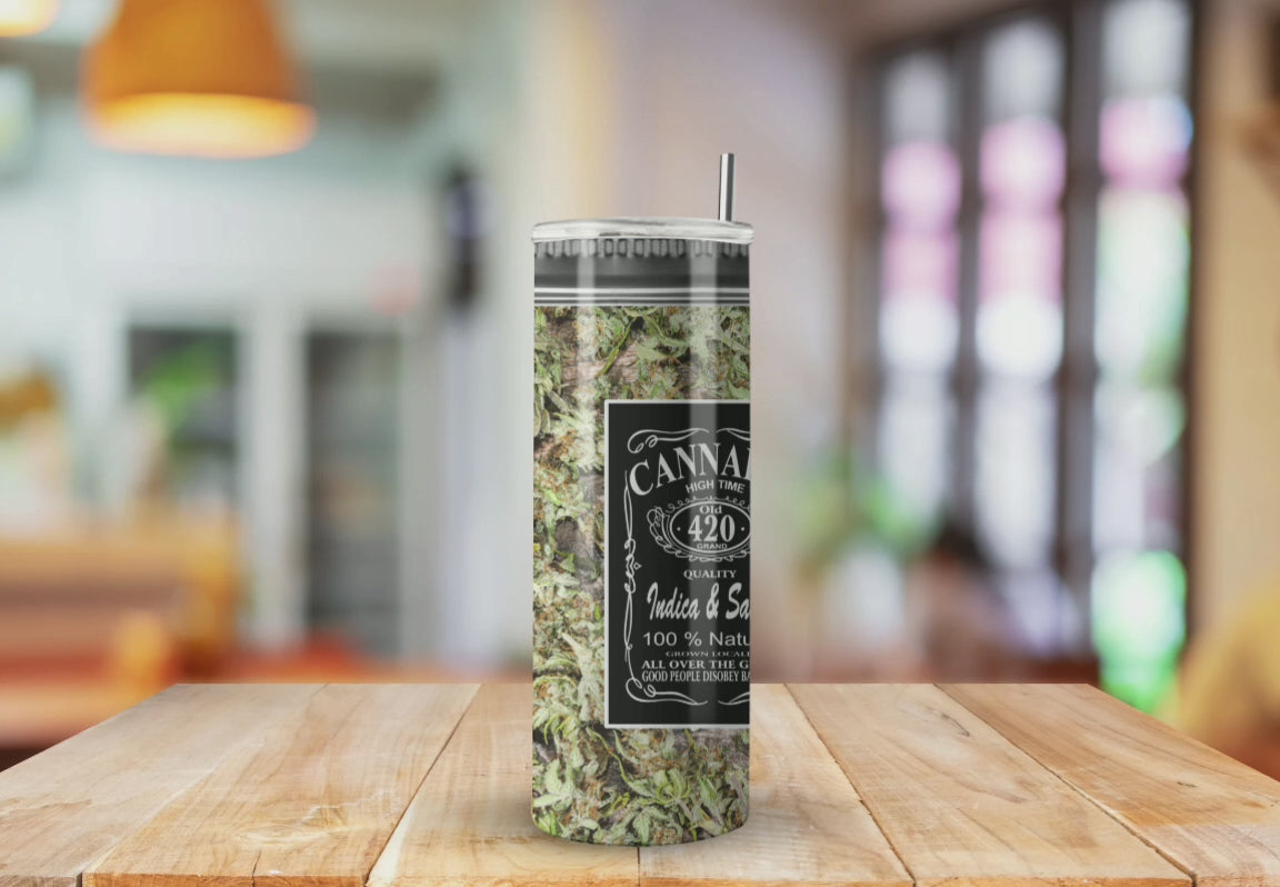 Nutritional Cannabis Baggy  - Fully Completed Tumbler Skinny Straight 20/30oz