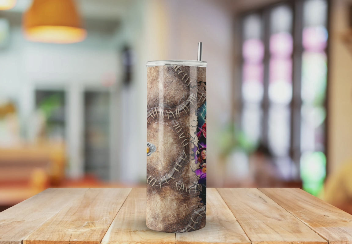 The Book Hocus Pocus Inspired  - Fully Completed Tumbler Skinny Straight 20/30oz