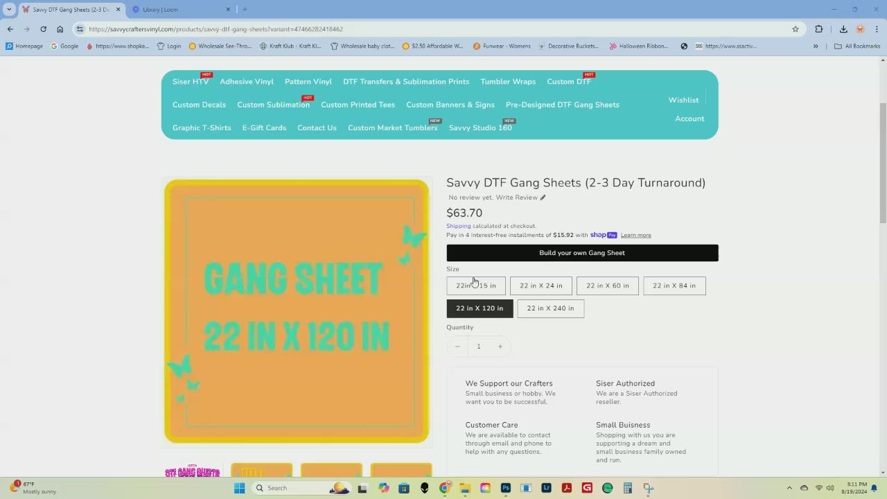 Custom DTF Gang Sheets (2-3 Day Turnaround)