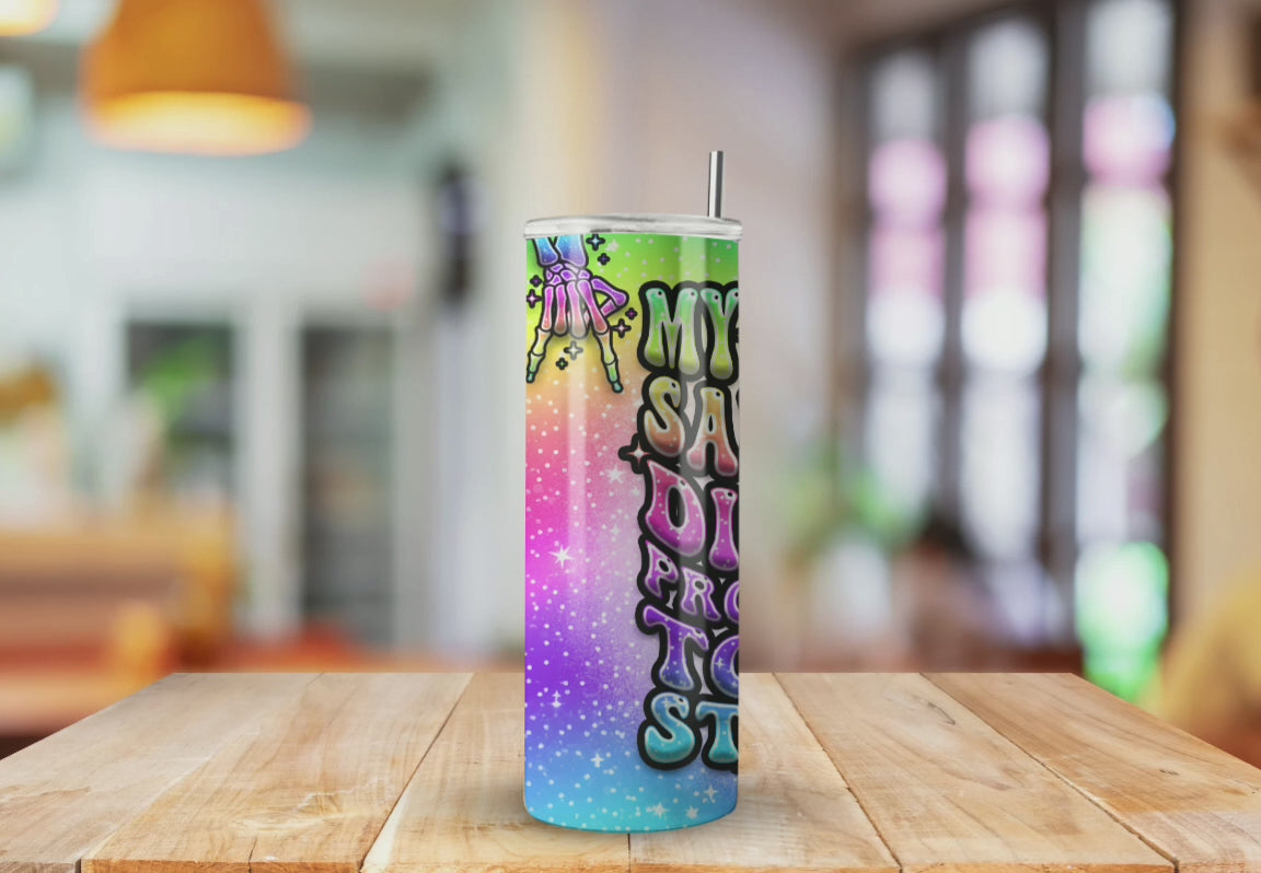 Levels of Sarcasm Funny Colorful - Fully Completed Tumbler Skinny Straight 20/30oz